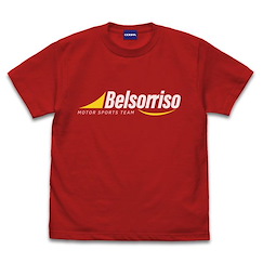 OVERTAKE！ (中碼)「Belsorriso」紅色 T-Shirt TV Anime Belsorriso T-Shirt /RED-M【OVERTAKE！】