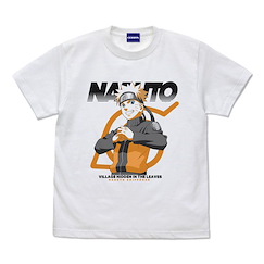 火影忍者系列 (細碼)「漩渦鳴人」白色 T-Shirt Naruto Uzumaki Visual T-Shirt /WHITE-S【Naruto Series】