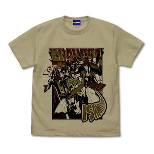 勇氣爆發Bang Bravern (加大) Isami--! 深卡其色 T-Shirt Isami--! T-Shirt /SAND KHAKI-XL【Bang Brave Bang Bravern】