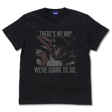 三一萬能俠系列 (中碼)「流龍馬」THERE'S NO WAY WE'RE GOING TO DIE. 真三一萬能俠 世界最後之日 黑色 T-Shirt "There's No Way We're Going to Die" T-Shirt /BLACK-M【Getter Robo Series】