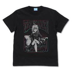 家裏蹲吸血姬的鬱悶 (大碼)「黛拉可瑪莉」黑色 T-Shirt TV Anime Terakomari Gandesblood T-Shirt /BLACK-L【The Vexations of a Shut-In Vampire Princess】