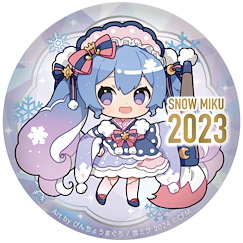 VOCALOID系列 : 日版 「初音未來」SNOW MIKU 2024 15周年紀念 2023 Ver. 76mm 徽章