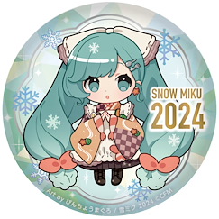 VOCALOID系列 : 日版 「初音未來」SNOW MIKU 2024 15周年紀念 2024 Ver. 76mm 徽章