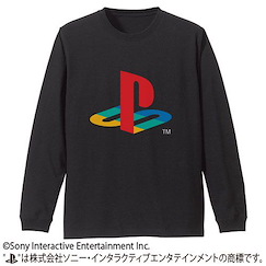 PlayStation (大碼)「初代PlayStation」標誌 黑色 長袖 T-Shirt Sleeve Rib Long Sleeve T-Shirt 1st Gen. "PlayStation"/BLACK-L【PlayStation】