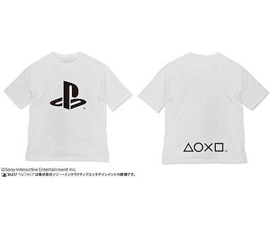 PlayStation (加大)「PlayStation」半袖 白色 T-Shirt Big Silhouette T-Shirt "PlayStation"/WHITE-XL【PlayStation】