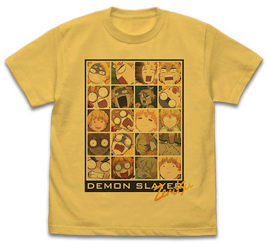 鬼滅之刃 (加大)「我妻善逸」の各種表情 香蕉黃 T-Shirt Zenitsu Agatsuma Full Color T-Shirt /BANANA-XL【Demon Slayer: Kimetsu no Yaiba】