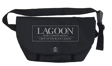 黑礁 「黑礁商會」GX20th 周年記念 黑色 郵差袋 GX20th Lagoon Corp. Messenger Bag Ver.2.0/BLACK【Black Lagoon】