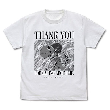海賊王 (大碼)「前進梅利號」白色 T-Shirt Goodbye Merry T-Shirt /WHITE-L【One Piece】