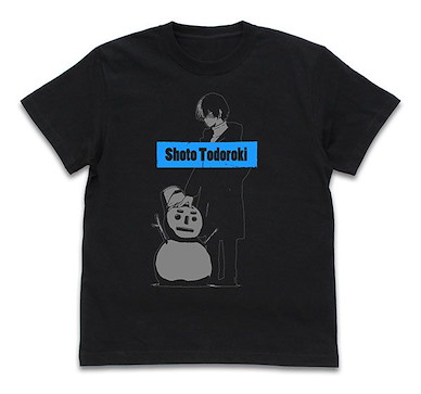 我的英雄學院 (中碼)「轟焦凍」冰雪節 Ver. 黑色 T-Shirt Shoto Todoroki T-Shirt Snow Festival Ver. /BLACK-M【My Hero Academia】