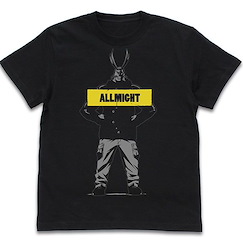 我的英雄學院 : 日版 (中碼)「All Might」冰雪節 Ver. 黑色 T-Shirt