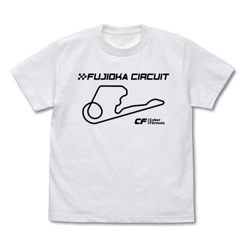 高智能方程式 : 日版 (大碼)「富士岡賽車場」白色 T-Shirt