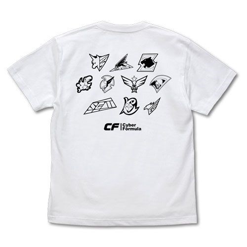 高智能方程式 : 日版 (中碼)「富士岡賽車場」白色 T-Shirt