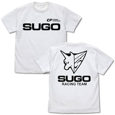 高智能方程式 (細碼)「SUGO ASURADA」隊員 白色 T-Shirt Sugo Asurada T-Shirt /WHITE-S【Future GPX Cyber Formula】