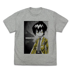 通靈王 (細碼)「道蓮」混合灰色 T-Shirt Tao Ren T-Shirt /MIX GRAY-S【Shaman King】