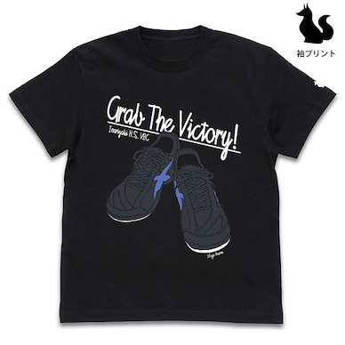 排球少年!! (大碼)「宮侑」鞋子 黑色 T-Shirt Atsumu Miya Shoes T-Shirt /BLACK-L【Haikyu!!】