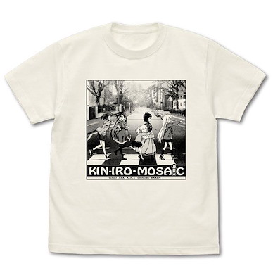 黃金拼圖 (大碼)「KIN-IRO MOSAIC」香草白 T-Shirt Kin-iro mosaic T-Shirt /VANILLA WHITE-L【Kin-iro Mosaic】