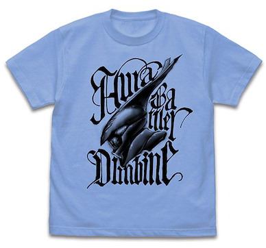 聖戰士登霸 (細碼)「靈光戰士」粉藍色 T-Shirt Aura Battler T-Shirt Renewal Ver. /SAX-S【Aura Battler Dunbine】