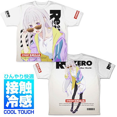 Re：從零開始的異世界生活 (加大)「艾米莉婭」街頭時尚 清涼雙面全彩 T-Shirt Emilia Cool Feel Double-sided Full Graphic T-Shirt Street Fashion Ver./XL【Re:Zero】