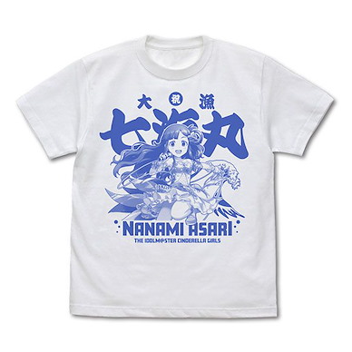 偶像大師 灰姑娘女孩 (細碼)「淺利七海」白色 T-Shirt Ikimonogakari Nanami Asari T-Shirt /WHITE-S【The Idolm@ster Cinderella Girls】