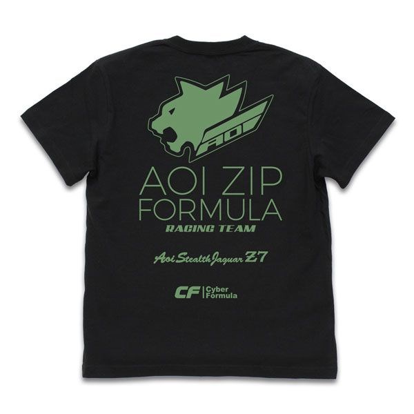 高智能方程式 : 日版 (加大)「AOI ZIP Formula」工作人員 黑色 T-Shirt