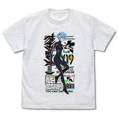 新世紀福音戰士 : 日版 (大碼)「綾波零」白色 T-Shirt