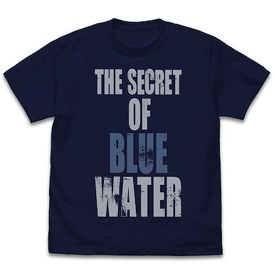 冒險少女娜汀亞 (大碼)「The SECRET OF BLUE WATER」深藍色 T-Shirt The Secret of Blue Water T-Shirt /NAVY-L【Nadia: The Secret of Blue Water】