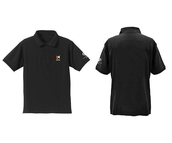 機動戰士高達系列 : 日版 (加大)「ZEONIC企業」黑色 刺繡 Polo Shirt