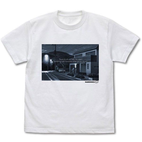 搖曳露營△ : 日版 (細碼)「來自撫子的禮物」白色 T-Shirt