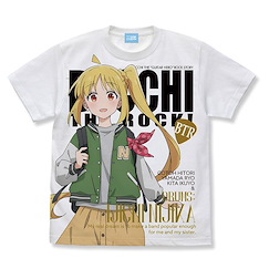 孤獨搖滾 (中碼)「伊地佑虹夏」街頭時尚 Ver. 全彩 白色 T-Shirt Anime New Illustration Nijika Ijichi Full Graphic T-Shirt Street Fashion Ver. /WHITE-M【Bocchi the Rock!】