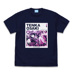 偶像大師 閃耀色彩 (大碼)「大崎甜花」四夜一夜物語 深藍色 T-Shirt [Yotsuya Ichiya Monogatari] Tenka Osaki T-Shirt /NAVY-L【The Idolm@ster Shiny Colors】