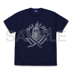 香格里拉·開拓異境～糞作獵手挑戰神作～ : 日版 (加大)「桑樂」二刀流 深藍色 T-Shirt