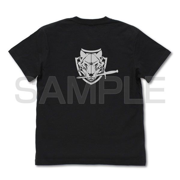 香格里拉·開拓異境～糞作獵手挑戰神作～ : 日版 (中碼)「賽卡-0」黑狼 黑色 T-Shirt