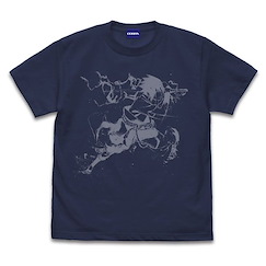 火影忍者系列 : 日版 (大碼)「宇智波佐助」墨繪 Ver. 藍紫色 T-Shirt