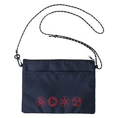 火影忍者系列 「寫輪眼」深藍色 單肩袋 Sharingan Tent Cloth Musette Bag /NAVY【Naruto Series】