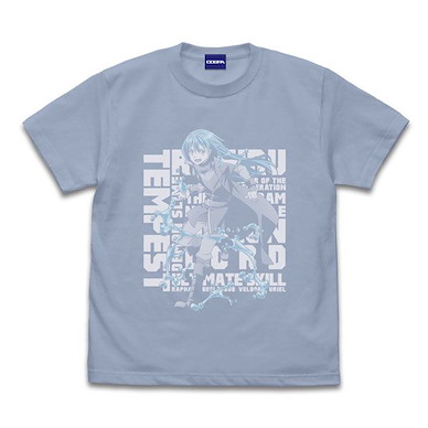 關於我轉生變成史萊姆這檔事 (中碼)「莉姆露」ACID BLUE T-Shirt Rimuru Tempest Square T-Shirt /ACID BLUE-M【That Time I Got Reincarnated as a Slime】