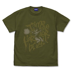 黑礁 : 日版 (加大)「萊薇」Shooting 墨綠色 T-Shirt