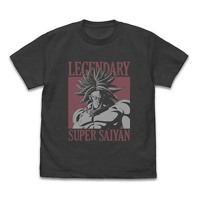 龍珠 (大碼)「布洛尼」傳說中的超級撒亞人 墨黑色 T-Shirt Legendary Super Saiyan Broly T-Shirt /SUMI-L【Dragon Ball】