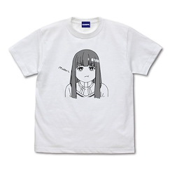葬送的芙莉蓮 (大碼)「費倫」生氣 白色 T-Shirt Fern Face T-Shirt /WHITE-L【Frieren】