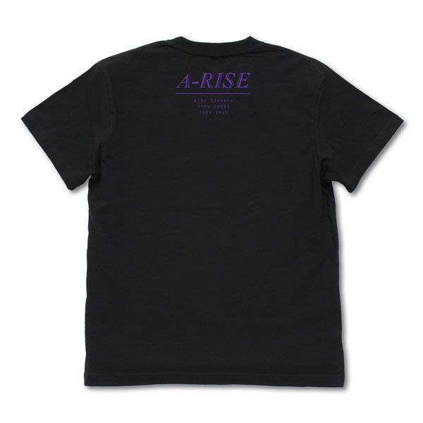 LoveLive! 明星學生妹 : 日版 (中碼)「A-RISE」霓虹燈 Style 黑色 T-Shirt