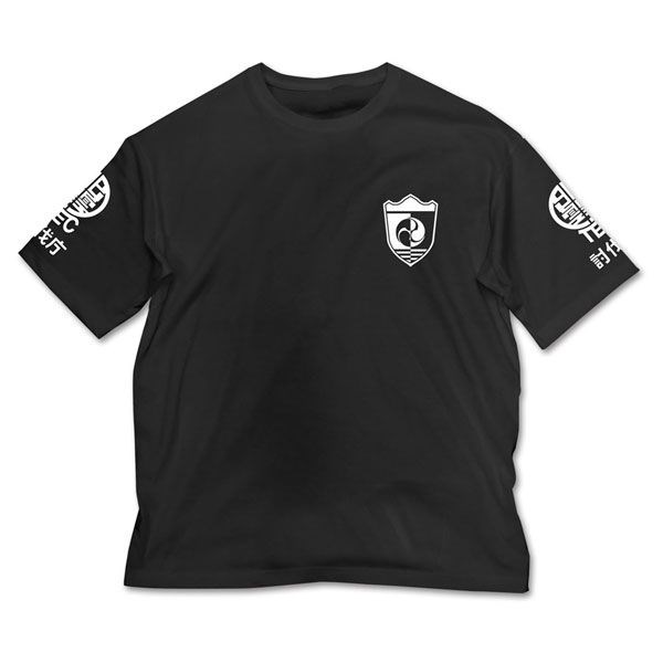 怪獸8號 : 日版 (加大) 日本防衛隊 第3部隊 寬鬆 黑色 T-Shirt