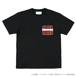 葬送的芙莉蓮 : 日版 (加大)「芙莉蓮」模仿被寶箱怪吃掉 黑色 T-Shirt