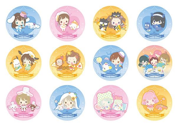 偶像大師 灰姑娘女孩 : 日版 收藏徽章 Sanrio Characters Vol.2 (12 個入)