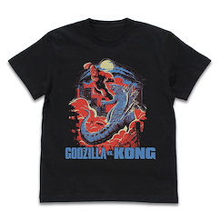 電影系列 (細碼)「哥吉拉大戰金剛」黑色 T-Shirt Godzilla vs Kong T-Shirt /BLACK-S【Movie Series】