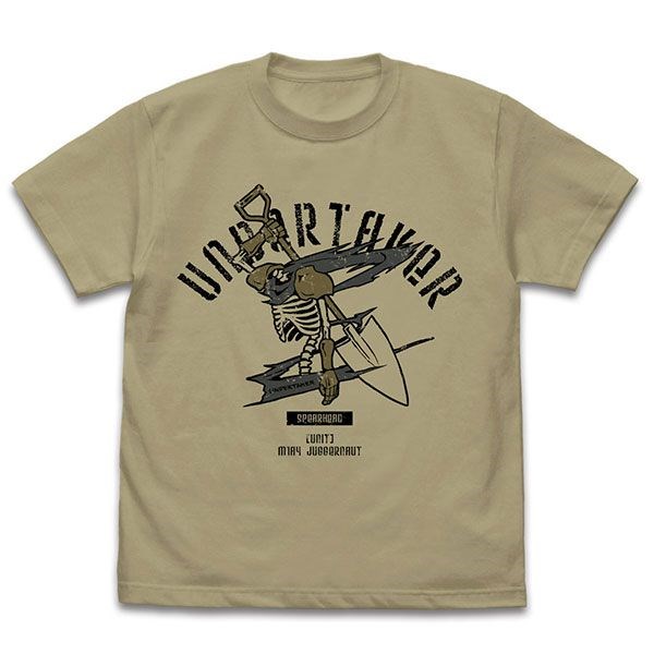 86－不存在的戰區－ : 日版 (加大)「UNDERTAKER」標誌 深卡其色 T-Shirt