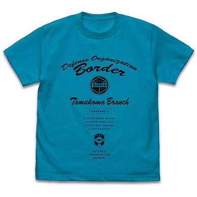 境界觸發者 (中碼)「玉狛第2」綠松色 T-Shirt Tamakoma Dai-2 T-Shirt /TURQUOISE BLUE-M【World Trigger】