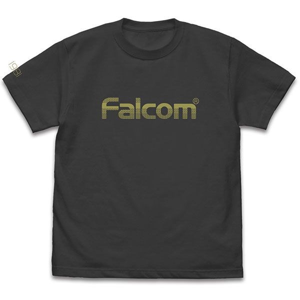 日本Falcom : 日版 (加大)「Falcom」mkII 墨黑色 T-Shirt