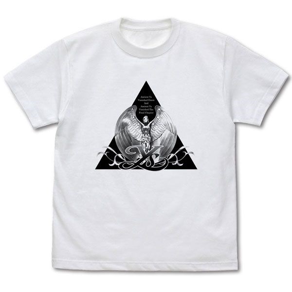 伊蘇系列 : 日版 (大碼) 三角形標誌 白色 T-Shirt