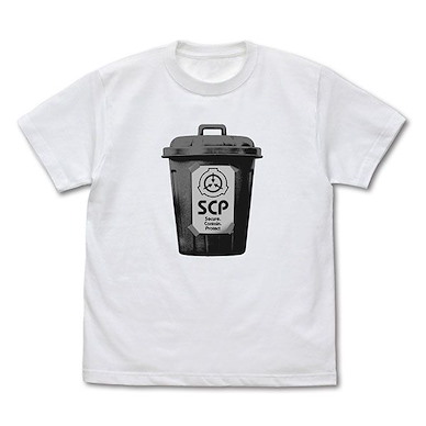 SCP基金會 (細碼)「垃圾桶」白色 T-Shirt Garbage Can T-Shirt /WHITE-S【SCP Foundation】