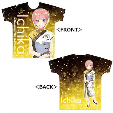 五等分的新娘 (均碼)「中野一花」旗袍 全彩 T-Shirt Full Graphic T-Shirt A [Ichika Nakano]【The Quintessential Quintuplets】