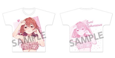 出租女友 (加大)「櫻澤墨」水著Ver. 全彩 T-Shirt Full Graphic T-Shirt Sumi Sakurasawa Swimsuit ver. XL Size【Rent-A-Girlfriend】